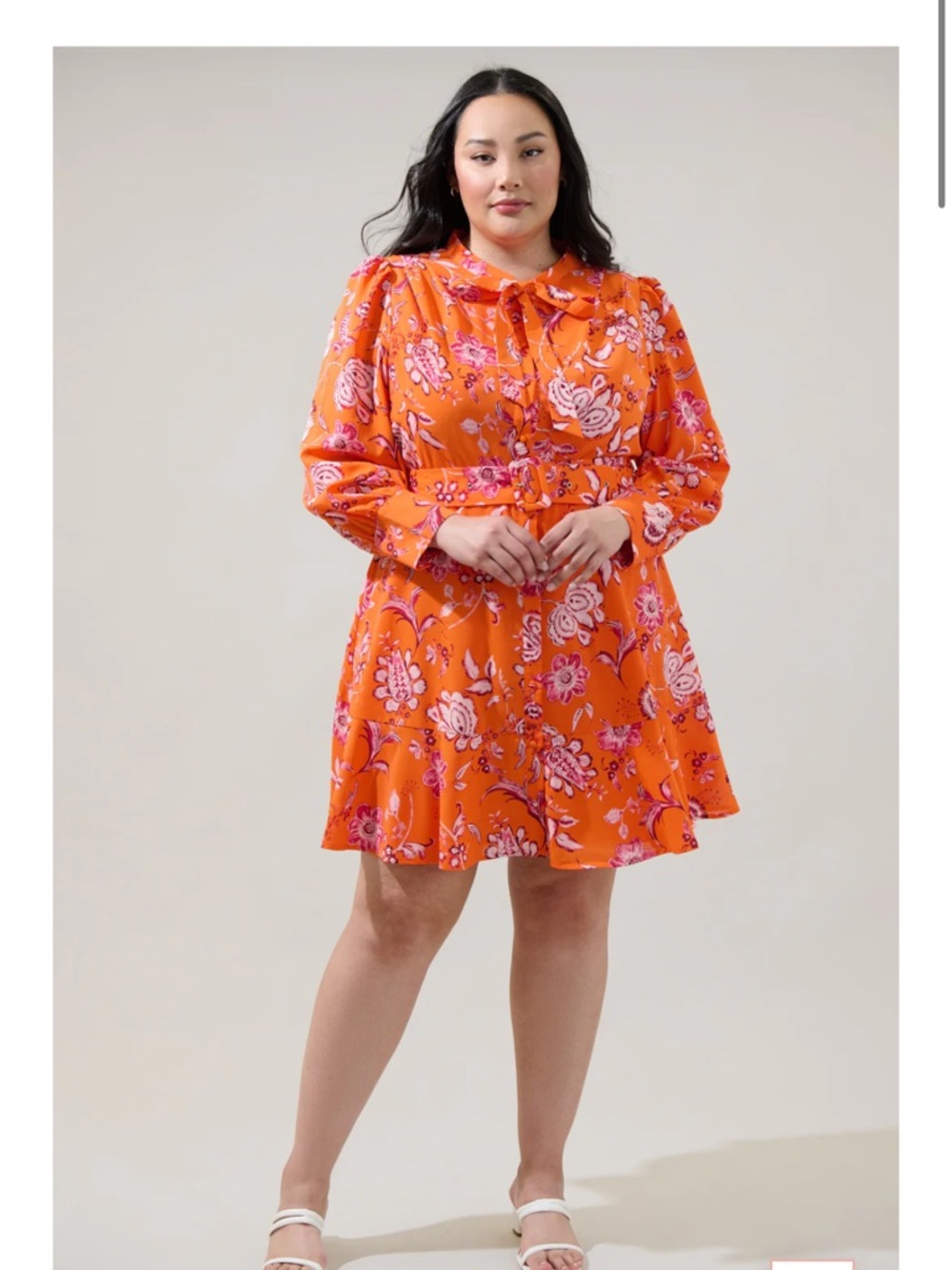 Floral Flare Mini Dress Curve SugarLips